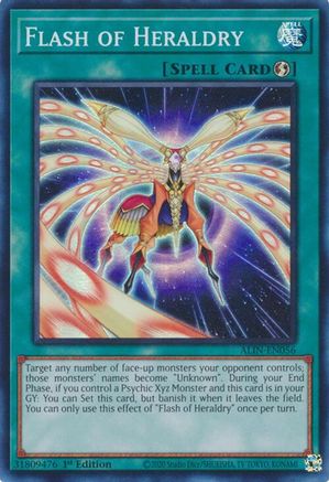 Flash of Heraldry (ALIN-EN056) - Alliance Insight 1st Edition - Premium Yugioh Single from Konami - Just $0.25! Shop now at Game Crave Tournament Store