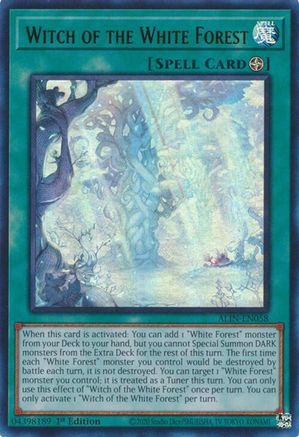 Witch of the White Forest (ALIN-EN058) - Alliance Insight 1st Edition - Premium Yugioh Single from Konami - Just $2.14! Shop now at Game Crave Tournament Store