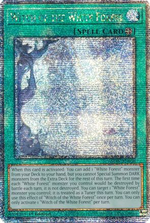 Witch of the White Forest (Quarter Century Secret Rare) (ALIN-EN058) - Alliance Insight 1st Edition - Premium Yugioh Single from Konami - Just $65.79! Shop now at Game Crave Tournament Store
