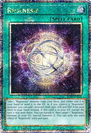 Regenesis (Quarter Century Secret Rare) (ALIN-EN059) - Alliance Insight 1st Edition - Premium Yugioh Single from Konami - Just $55.97! Shop now at Game Crave Tournament Store