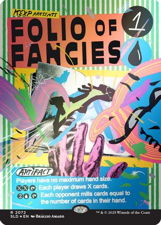 Folio of Fancies (Rainbow Foil) (SLD-2072) - Secret Lair Drop Series Foil - Premium MTG Single from Wizards of the Coast - Just $0.58! Shop now at Game Crave Tournament Store