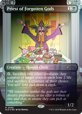 Priest of Forgotten Gods (Rainbow Foil) (SLD-2006) - Secret Lair Drop Series Foil - Premium MTG Single from Wizards of the Coast - Just $0.79! Shop now at Game Crave Tournament Store