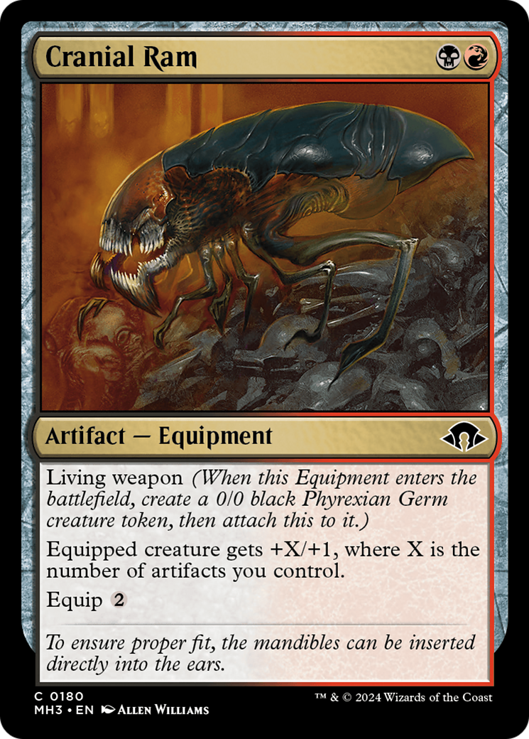 Cranial Ram (MH3-180) - Modern Horizons 3 - Premium MTG Single from Wizards of the Coast - Just $0.25! Shop now at Game Crave Tournament Store