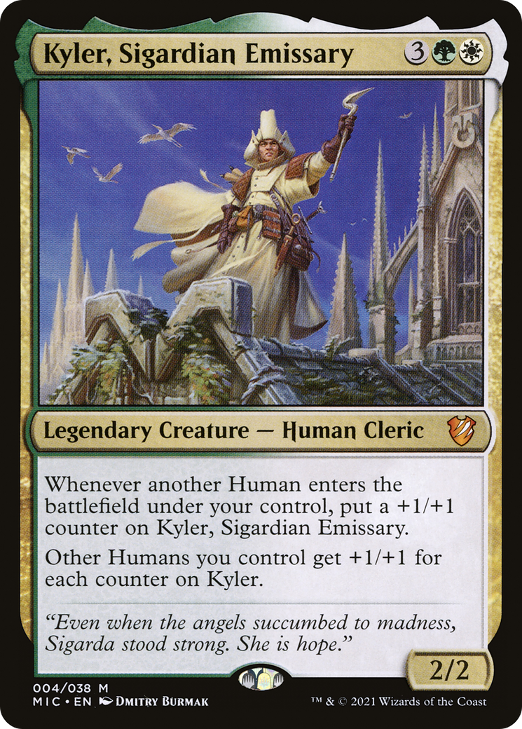 Kyler, Sigardian Emissary (MIC-004) - Midnight Hunt Commander - Premium MTG Single from Wizards of the Coast - Just $0.48! Shop now at Game Crave Tournament Store