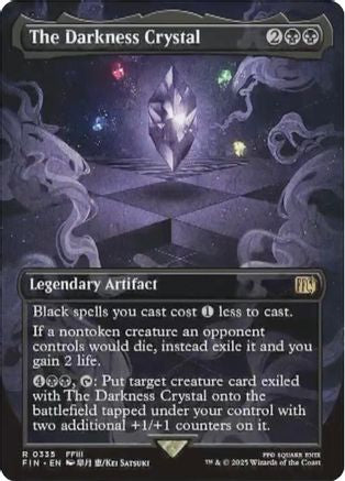 The Darkness Crystal (Borderless) (FIN-335) - FINAL FANTASY - Premium MTG Single from Wizards of the Coast - Just $2.49! Shop now at Game Crave Tournament Store