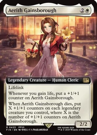 Aerith Gainsborough (Extended Art) (FIN-423) - FINAL FANTASY - Premium MTG Single from Wizards of the Coast - Just $1.49! Shop now at Game Crave Tournament Store