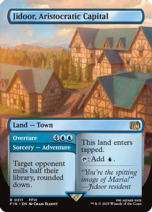 Jidoor, Aristocratic Capital (Borderless) (FIN-311) - FINAL FANTASY - Premium MTG Single from Wizards of the Coast - Just $0.43! Shop now at Game Crave Tournament Store