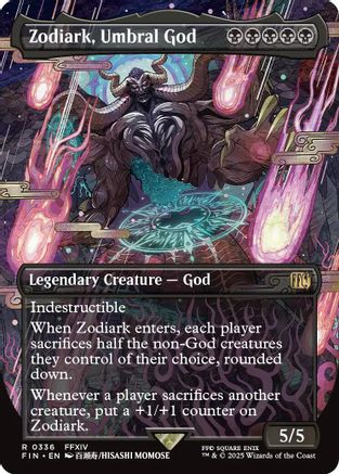 Zodiark, Umbral God (Borderless) (FIN-336) - FINAL FANTASY - Premium MTG Single from Wizards of the Coast - Just $0.70! Shop now at Game Crave Tournament Store