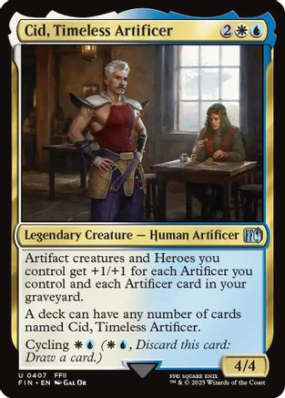 Cid, Timeless Artificer (0407) (FIN-407) - FINAL FANTASY Foil - Premium MTG Single from Wizards of the Coast - Just $2.92! Shop now at Game Crave Tournament Store