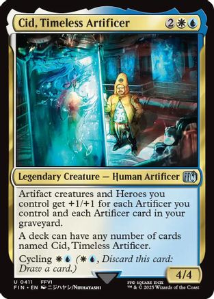Cid, Timeless Artificer (0411) (FIN-411) - FINAL FANTASY Foil - Premium MTG Single from Wizards of the Coast - Just $3.52! Shop now at Game Crave Tournament Store