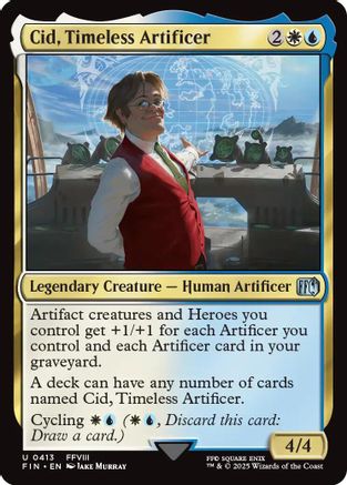 Cid, Timeless Artificer (0413) (FIN-413) - FINAL FANTASY - Premium MTG Single from Wizards of the Coast - Just $1.19! Shop now at Game Crave Tournament Store