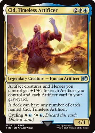 Cid, Timeless Artificer (0417) (FIN-417) - FINAL FANTASY - Premium MTG Single from Wizards of the Coast - Just $1.18! Shop now at Game Crave Tournament Store