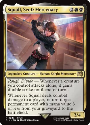 Squall, SeeD Mercenary (FIN-243) - FINAL FANTASY - Premium MTG Single from Wizards of the Coast - Just $0.19! Shop now at Game Crave Tournament Store