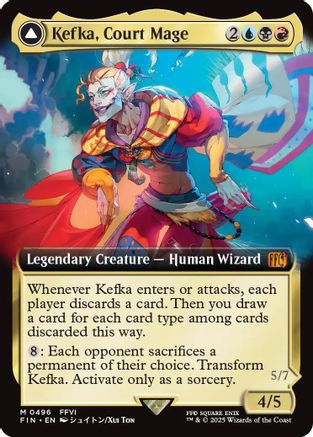 Kefka, Court Magem (Extended Art) (FIN-496) - FINAL FANTASY - Premium MTG Single from Wizards of the Coast - Just $3.27! Shop now at Game Crave Tournament Store