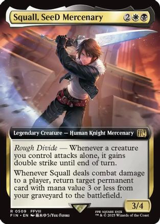 Squall, SeeD Mercenary (Extended Art) (FIN-509) - FINAL FANTASY Foil - Premium MTG Single from Wizards of the Coast - Just $6.71! Shop now at Game Crave Tournament Store