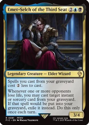 Emet-Selch of the Third Seat (FIC-081) - Commander: FINAL FANTASY - Premium MTG Single from Wizards of the Coast - Just $0.46! Shop now at Game Crave Tournament Store