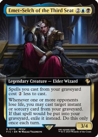 Emet-Selch of the Third Seat (Extended Art) (FIC-170) - Commander: FINAL FANTASY Foil - Premium MTG Single from Wizards of the Coast - Just $6.65! Shop now at Game Crave Tournament Store