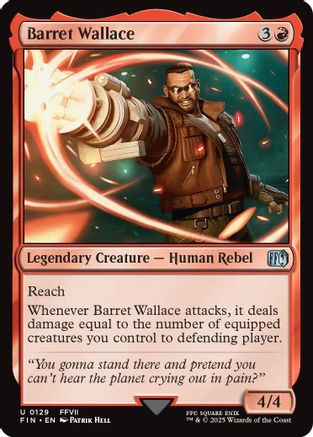 Barret Wallace (FIC-129) - Commander: FINAL FANTASY - Premium MTG Single from Wizards of the Coast - Just $0.08! Shop now at Game Crave Tournament Store