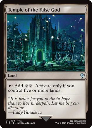 Temple of the False God (FIC-438) - Commander: FINAL FANTASY - Premium MTG Single from Wizards of the Coast - Just $0.08! Shop now at Game Crave Tournament Store