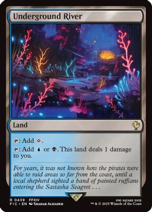 Underground River (FIC-439) - Commander: FINAL FANTASY - Premium MTG Single from Wizards of the Coast - Just $0.26! Shop now at Game Crave Tournament Store