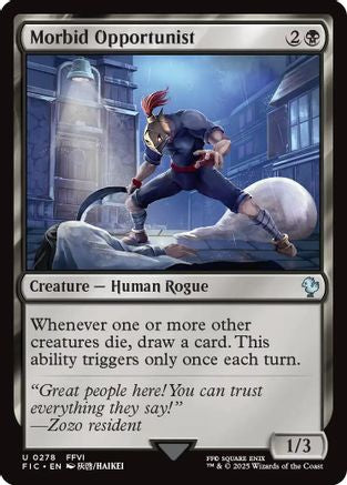 Morbid Opportunist (FIC-278) - Commander: FINAL FANTASY - Premium MTG Single from Wizards of the Coast - Just $0.09! Shop now at Game Crave Tournament Store