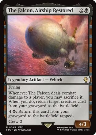 The Falcon, Airship Restored (FIC-045) - Commander: FINAL FANTASY - Premium MTG Single from Wizards of the Coast - Just $0.11! Shop now at Game Crave Tournament Store