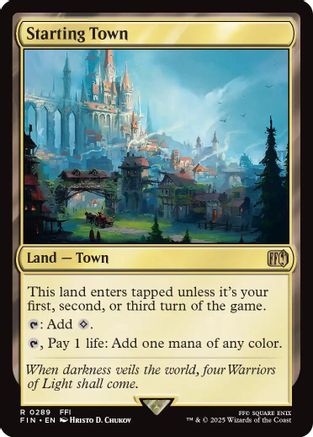 Starting Town (FIN-289) - FINAL FANTASY Foil - Premium MTG Single from Wizards of the Coast - Just $4.25! Shop now at Game Crave Tournament Store