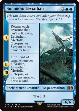 Summon: Leviathan (FIN-077) - FINAL FANTASY Foil - Premium MTG Single from Wizards of the Coast - Just $0.22! Shop now at Game Crave Tournament Store
