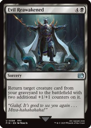 Evil Reawakened (FIN-098) - FINAL FANTASY Foil - Premium MTG Single from Wizards of the Coast - Just $0.08! Shop now at Game Crave Tournament Store