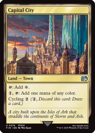 Capital City (FIN-274) - FINAL FANTASY Foil - Premium MTG Single from Wizards of the Coast - Just $0.09! Shop now at Game Crave Tournament Store