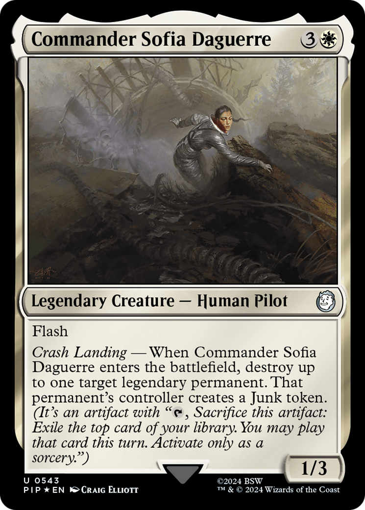 Commander Sofia Daguerre (PIP-543) - Fallout Foil - Premium MTG Single from Wizards of the Coast - Just $7.25! Shop now at Game Crave Tournament Store