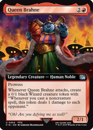 Queen Brahne (Extended Art) (FIN-464) - FINAL FANTASY Foil - Premium MTG Single from Wizards of the Coast - Just $3.38! Shop now at Game Crave Tournament Store