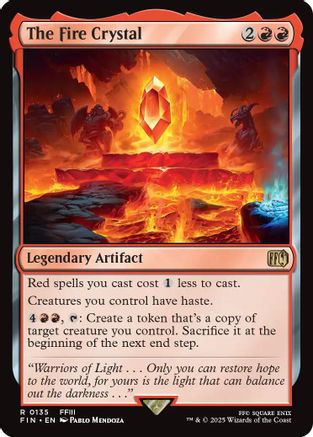 The Fire Crystal (FIN-135) - FINAL FANTASY Foil - Premium MTG Single from Wizards of the Coast - Just $0.81! Shop now at Game Crave Tournament Store