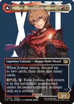 Joshua, Phoenix's Dominant (Borderless) (FCA-397) - FINAL FANTASY - Premium MTG Single from Wizards of the Coast - Just $1.71! Shop now at Game Crave Tournament Store