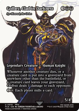 Golbez, Clad in Darkness - Syr Konrad, the Grim (Showcase) (FCA-010) - FINAL FANTASY: Through the Ages - Premium MTG Single from Wizards of the Coast - Just $0.10! Shop now at Game Crave Tournament Store