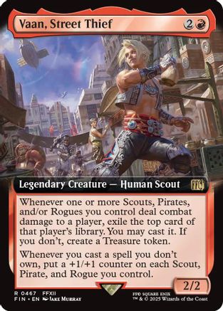 Vaan, Street Thief (Extended Art) (FIN-467) - FINAL FANTASY - Premium MTG Single from Wizards of the Coast - Just $0.21! Shop now at Game Crave Tournament Store