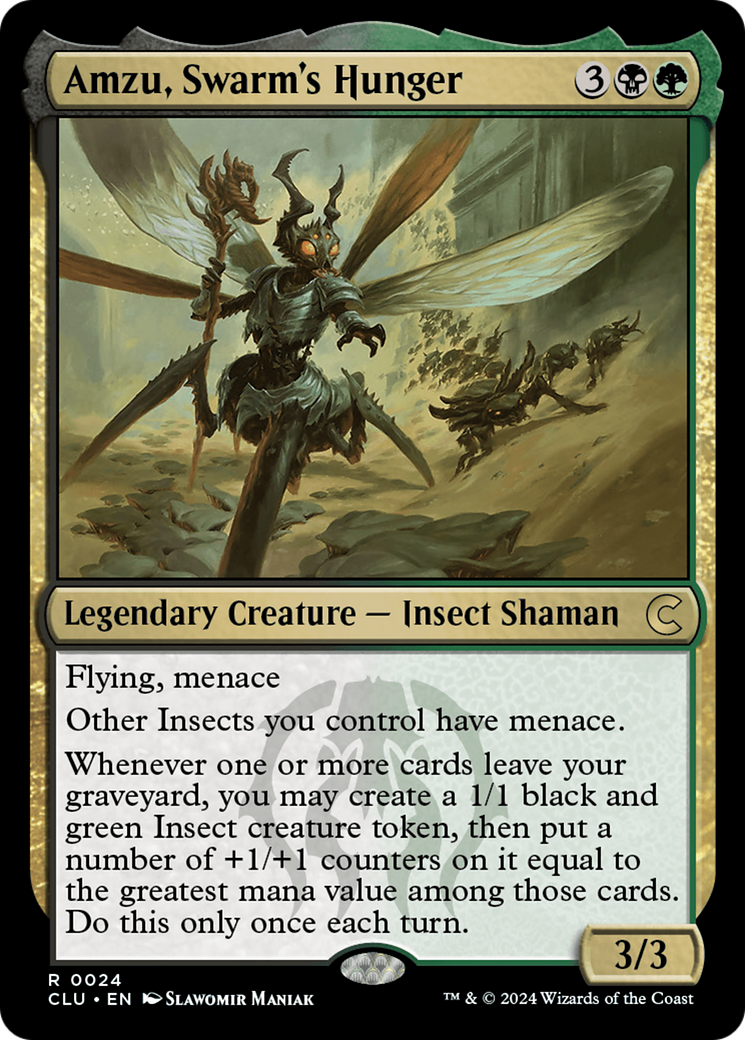 Amzu, Swarm's Hunger (CLU-024) - Ravnica: Clue Edition - Premium MTG Single from Wizards of the Coast - Just $11.05! Shop now at Game Crave Tournament Store