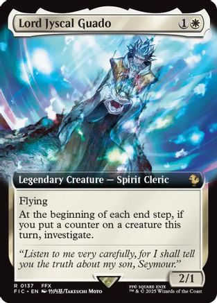 Lord Jyscal Guado (Extended Art) (FIC-137) - Commander: FINAL FANTASY - Premium MTG Single from Wizards of the Coast - Just $0.12! Shop now at Game Crave Tournament Store
