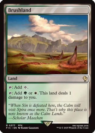 Brushland (Surge Foil) (FIC-377) - Commander: FINAL FANTASY Foil - Premium MTG Single from Wizards of the Coast - Just $0.67! Shop now at Game Crave Tournament Store