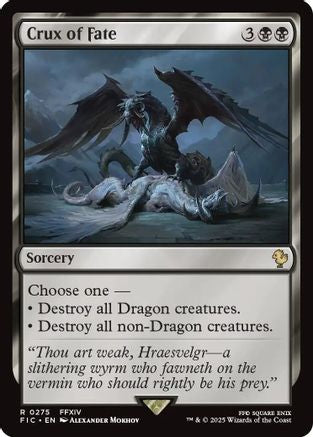 Crux of Fate (Surge Foil) (FIC-275) - Commander: FINAL FANTASY Foil - Premium MTG Single from Wizards of the Coast - Just $1.16! Shop now at Game Crave Tournament Store