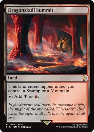Dragonskull Summit (Surge Foil) (FIC-387) - Commander: FINAL FANTASY Foil - Premium MTG Single from Wizards of the Coast - Just $0.63! Shop now at Game Crave Tournament Store