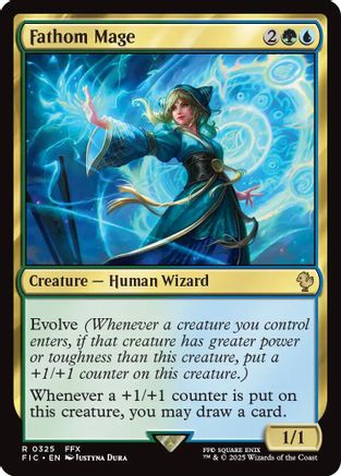 Fathom Mage (Surge Foil) (FIC-325) - Commander: FINAL FANTASY Foil - Premium MTG Single from Wizards of the Coast - Just $0.38! Shop now at Game Crave Tournament Store