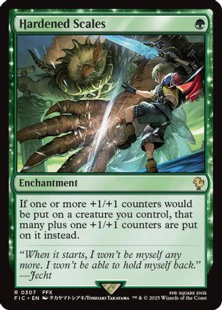 Hardened Scales (Surge Foil) (FIC-307) - Commander: FINAL FANTASY Foil - Premium MTG Single from Wizards of the Coast - Just $1.33! Shop now at Game Crave Tournament Store