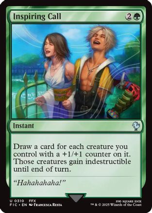 Inspiring Call (Surge Foil) (FIC-310) - Commander: FINAL FANTASY Foil - Premium MTG Single from Wizards of the Coast - Just $0.72! Shop now at Game Crave Tournament Store