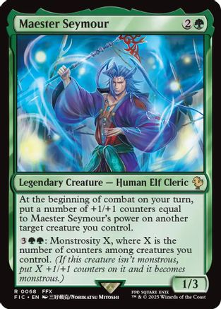 Maester Seymour (Surge Foil) (FIC-068) - Commander: FINAL FANTASY Foil - Premium MTG Single from Wizards of the Coast - Just $1.94! Shop now at Game Crave Tournament Store