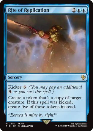 Game Crave Tournament Store - Rite of Replication (Surge Foil) (FIC-270) - Commander: FINAL FANTASY Foil Game Crave Tournament Store - Rite of Replication (Surge Foil) (FIC-270) - Commander: FINAL FANTASY Foil