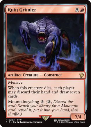Ruin Grinder (Surge Foil) (FIC-297) - Commander: FINAL FANTASY Foil - Premium MTG Single from Wizards of the Coast - Just $0.41! Shop now at Game Crave Tournament Store