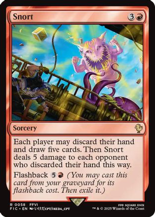 Snort (Surge Foil) (FIC-058) - Commander: FINAL FANTASY Foil - Premium MTG Single from Wizards of the Coast - Just $0.89! Shop now at Game Crave Tournament Store