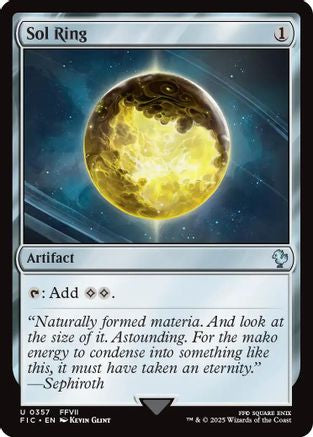 Sol Ring (0357) (Surge Foil) (FIC-357) - Commander: FINAL FANTASY Foil - Premium MTG Single from Wizards of the Coast - Just $6.45! Shop now at Game Crave Tournament Store