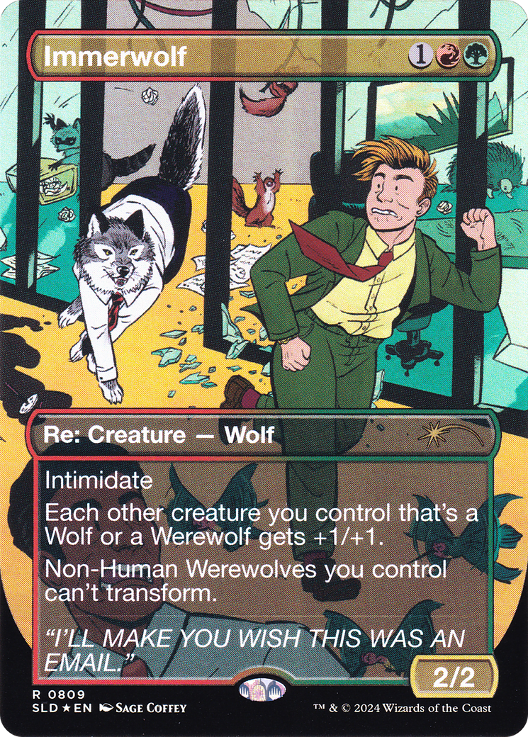 Immerwolf (SLD-809) - Secret Lair Drop - Premium MTG Single from Wizards of the Coast - Just $3.78! Shop now at Game Crave Tournament Store